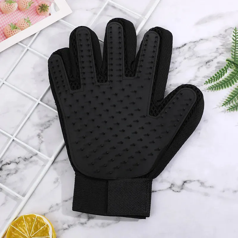 Pet Glove Cat Grooming   Hair Deshedding Brush Dog Comb for Bath  Remover Clean Massage  For Animal