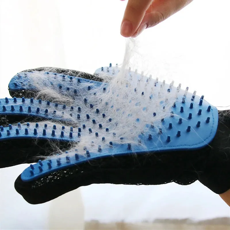 Pet Glove Cat Grooming   Hair Deshedding Brush Dog Comb for Bath  Remover Clean Massage  For Animal