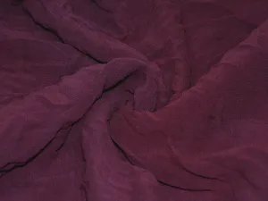 Precut Wine Plain Crushed Georgette Fabric