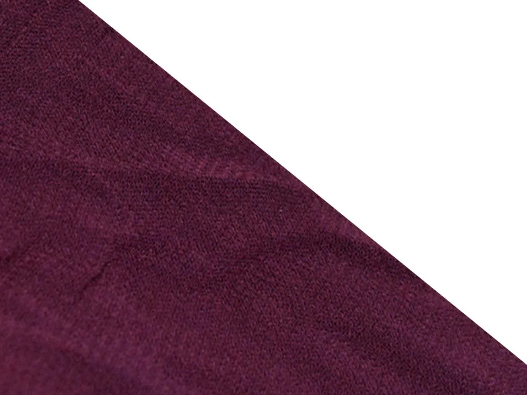 Precut Wine Plain Crushed Georgette Fabric