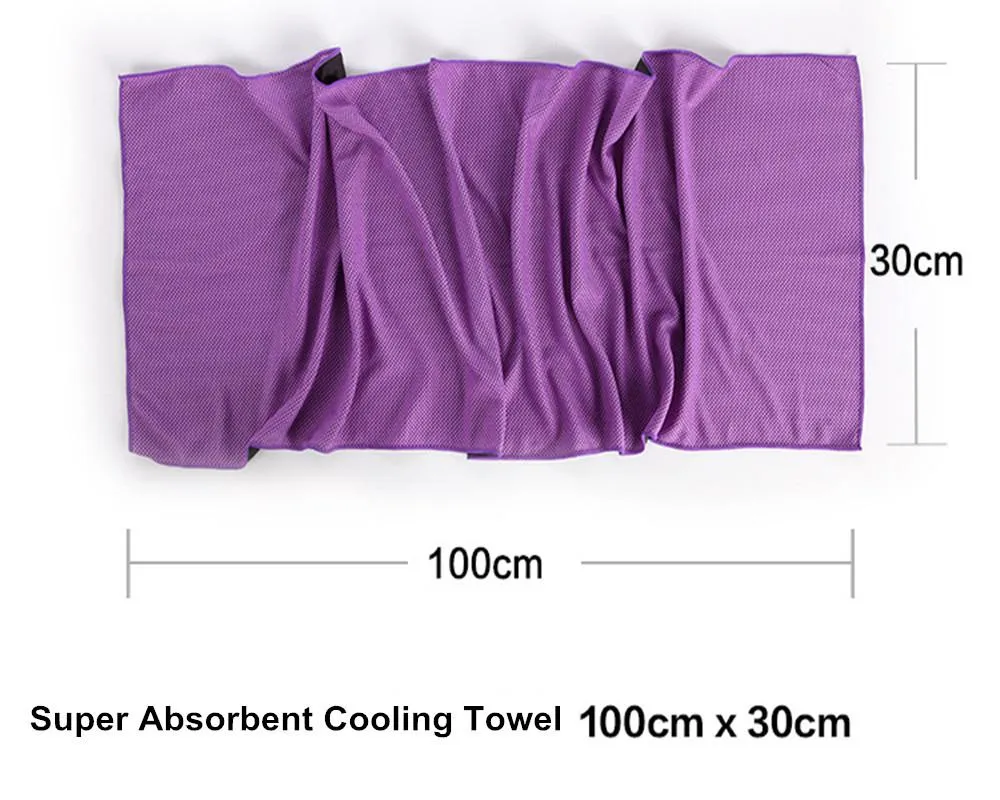 Quick-drying Swimming Beach Towels CampingTravel Jogging Gym Sports Towel Washcloth Summer Cooling Towel