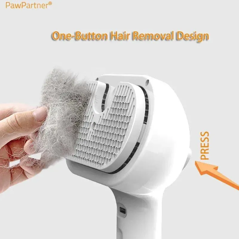 Self-Cleaning Pet Comb with Built-In Humidifier