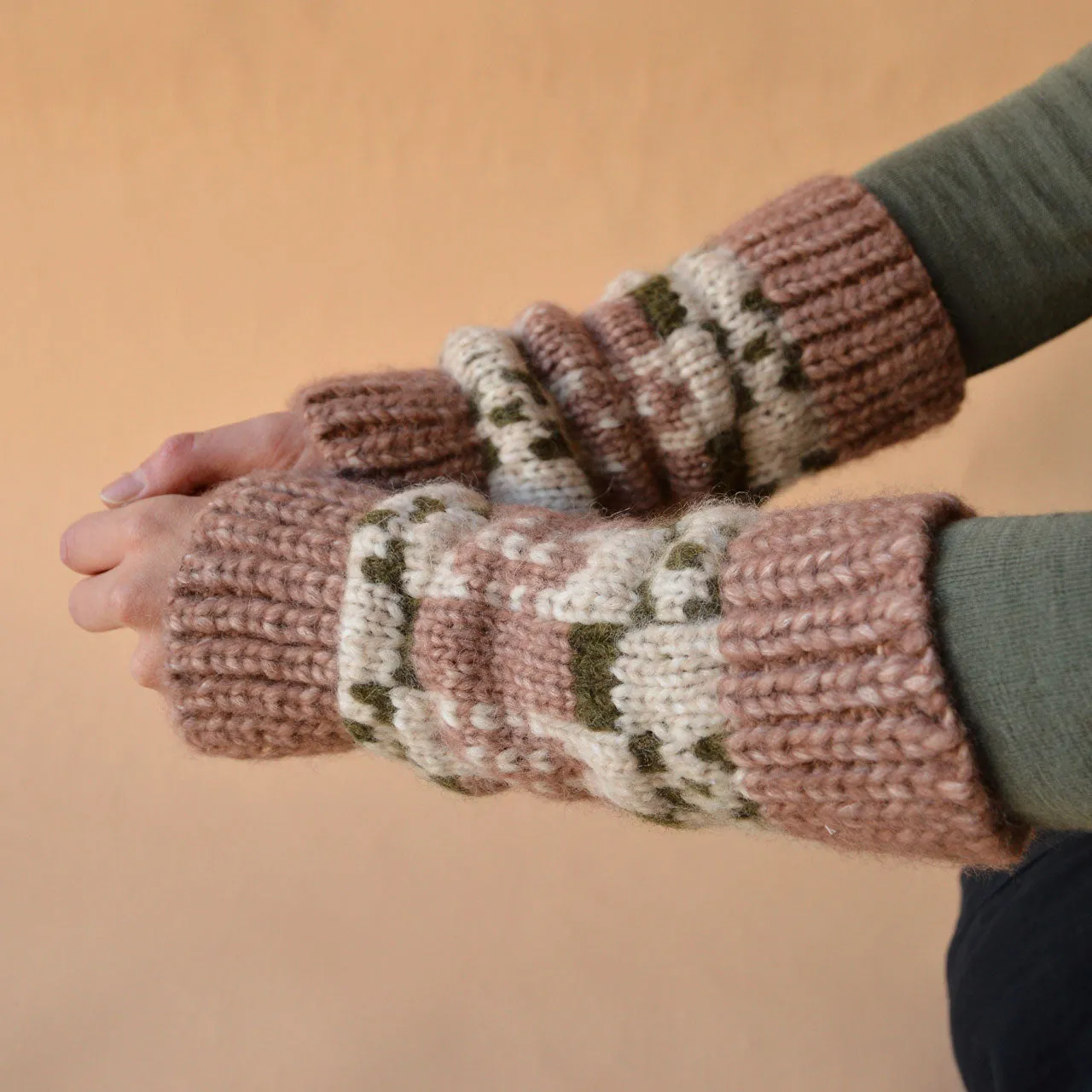 Sglefrio Arm Warmers - Alpaca/Cotton/Merino (Adults) *Last One!