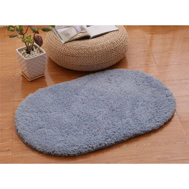 Super Magic Slip-Resistant Pad Soft Room Oval Carpet Floor Tapis Salon Mats 40*60CM