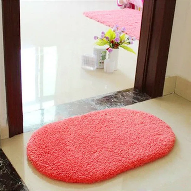 Super Magic Slip-Resistant Pad Soft Room Oval Carpet Floor Tapis Salon Mats 40*60CM