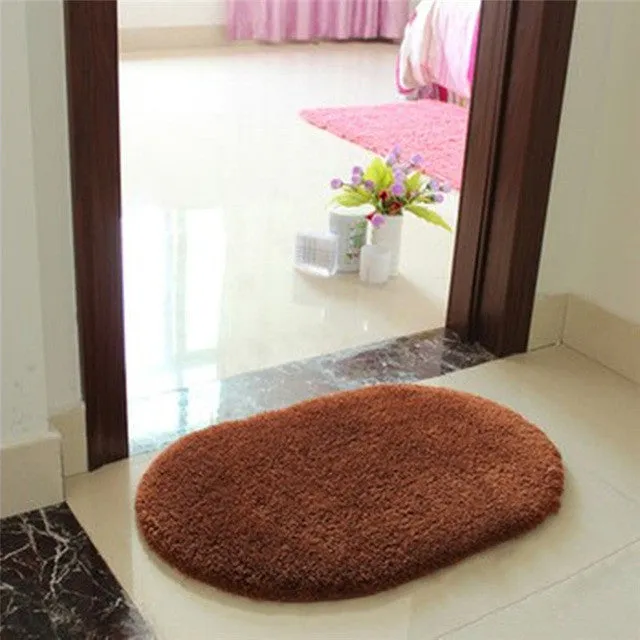 Super Magic Slip-Resistant Pad Soft Room Oval Carpet Floor Tapis Salon Mats 40*60CM