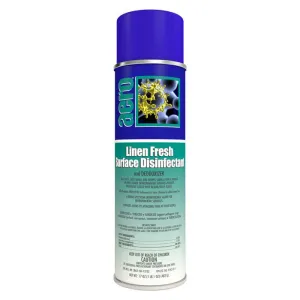 Surface Disinfectant and Deodorizer Spray, Linen Fresh 17oz can, Aero - Box of 12