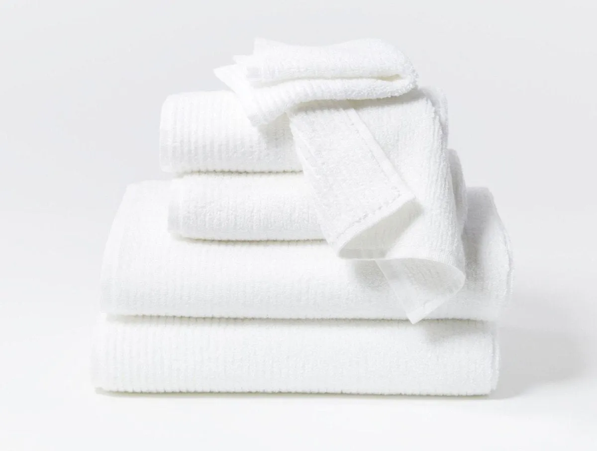 Temescal Alpine White Organic Bath Towels by Coyuchi