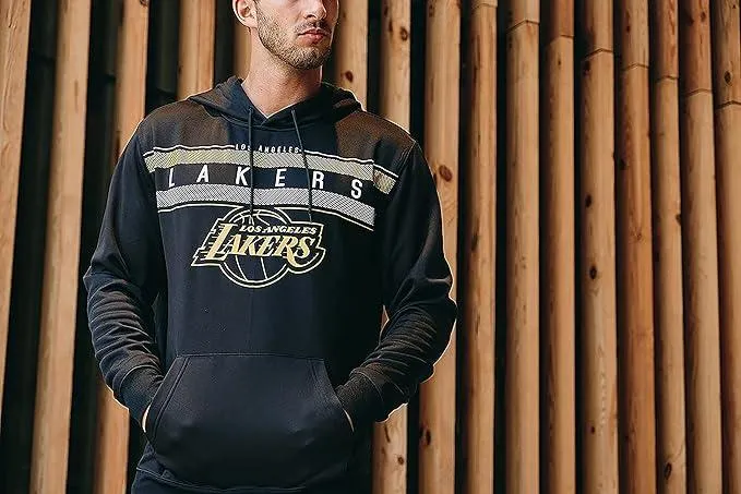 Ultra Game NBA Official Men’s Super Soft Midtown Hoodie Pullover Sweatshirt - Unisex, Los Angeles Lakers|Los Angeles Lakers