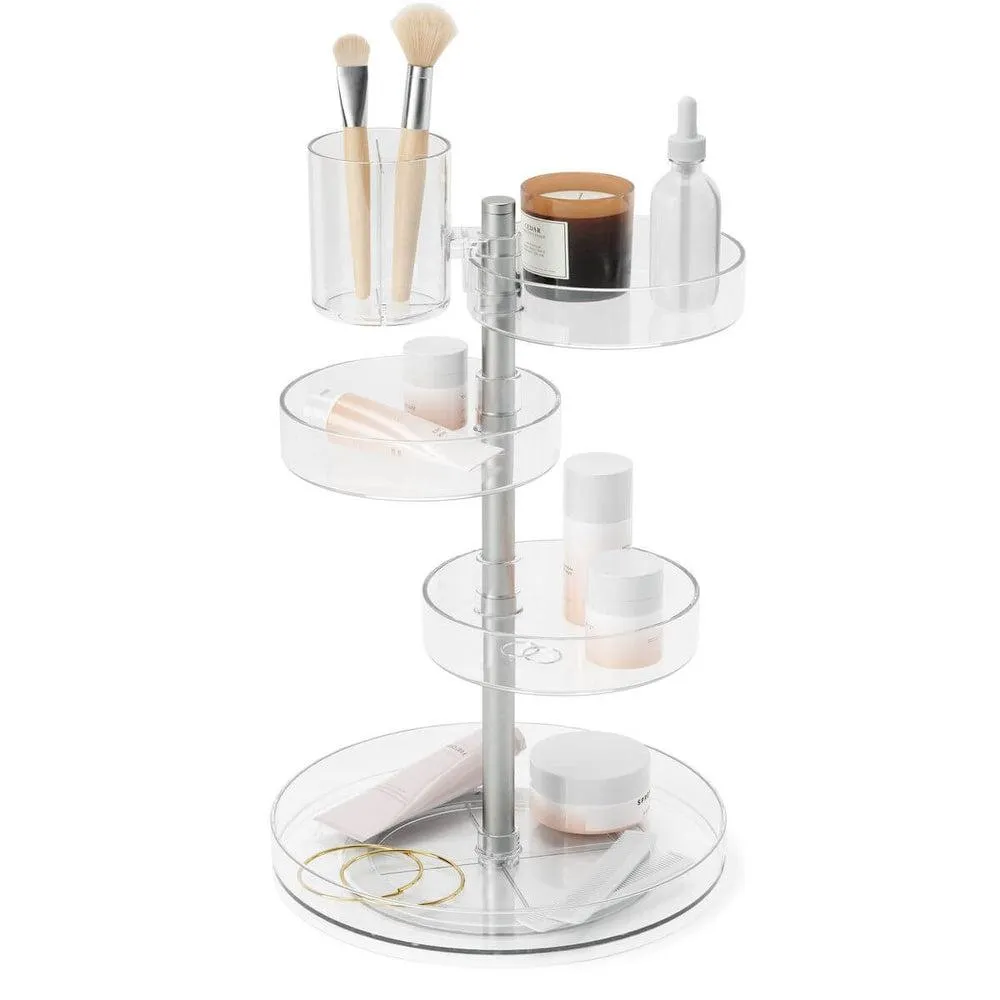 Umbra Pirouette Rotating Makeup Organiser Clear