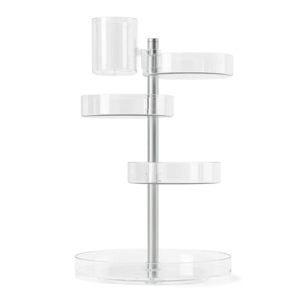 Umbra Pirouette Rotating Makeup Organiser Clear