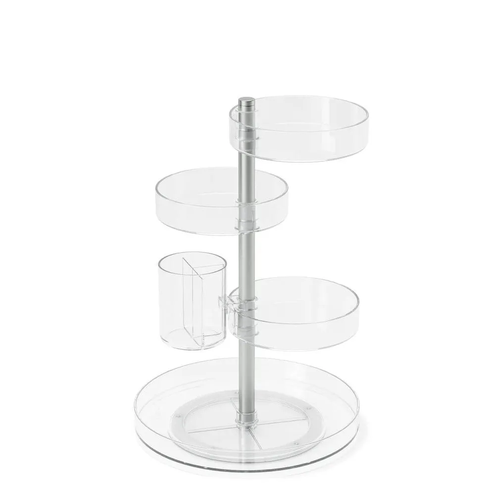 Umbra Pirouette Rotating Makeup Organiser Clear