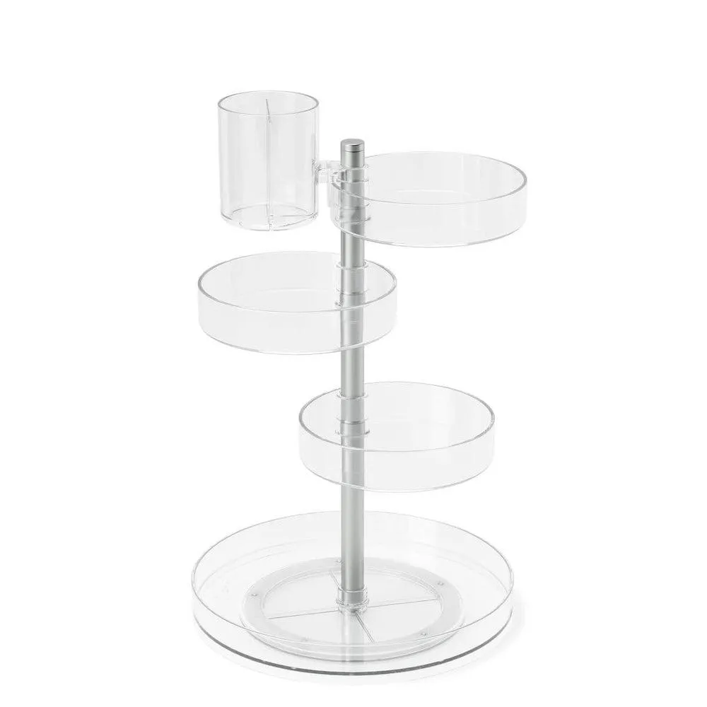 Umbra Pirouette Rotating Makeup Organiser Clear