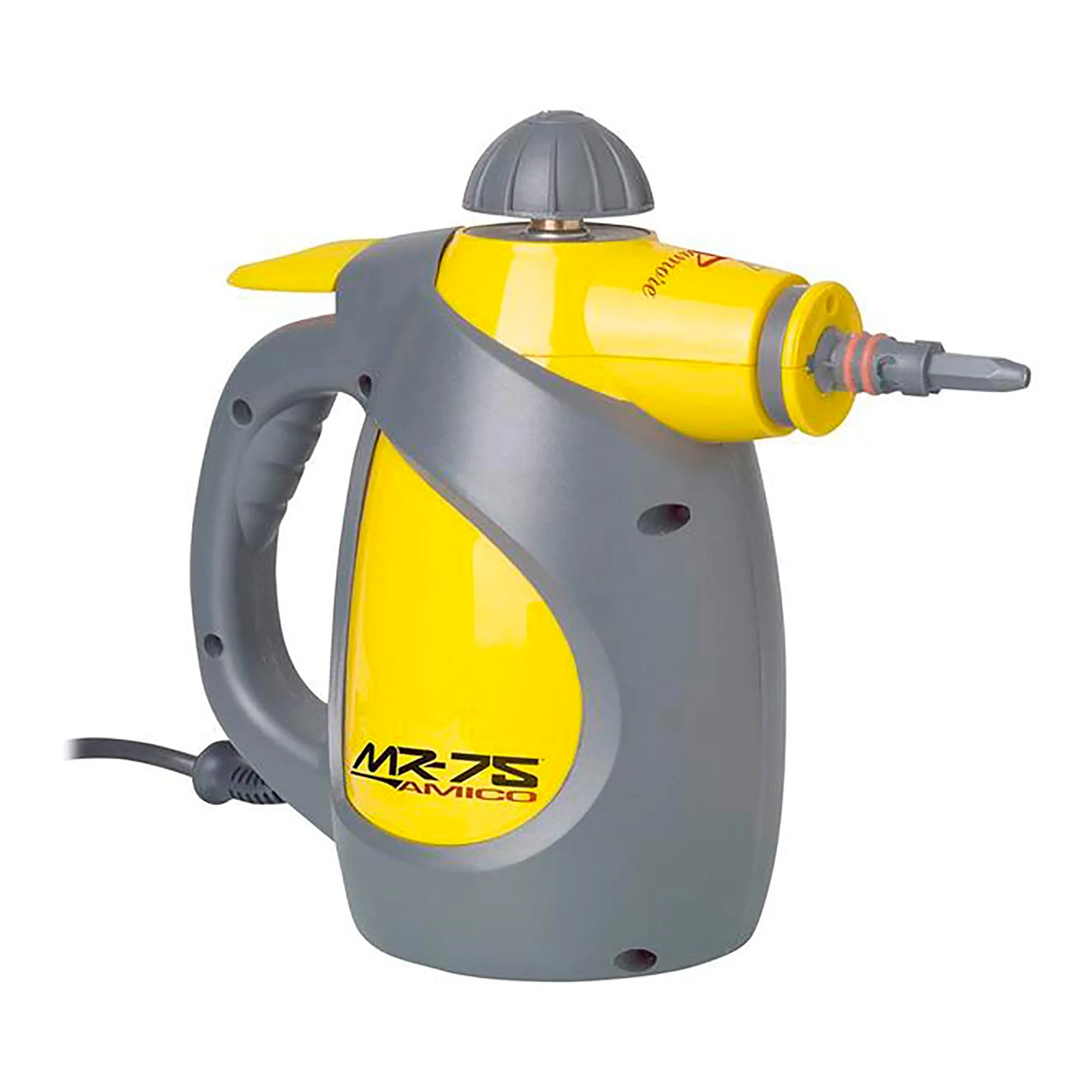 Vapamore MR-75 Amico Steam Cleaner. Small Hand Held Design for Better Steam Control, Fast Heat Up Time, Multipurpose, Chemical Free, Includes 17 Tools and Accessories