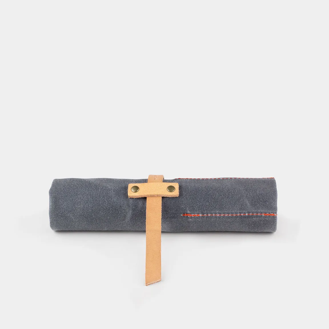 Waxed Canvas Pencil Roll Up