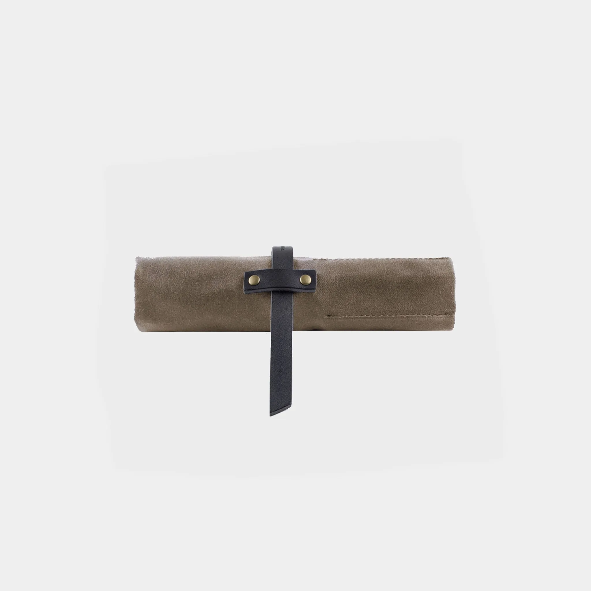 Waxed Canvas Pencil Roll Up