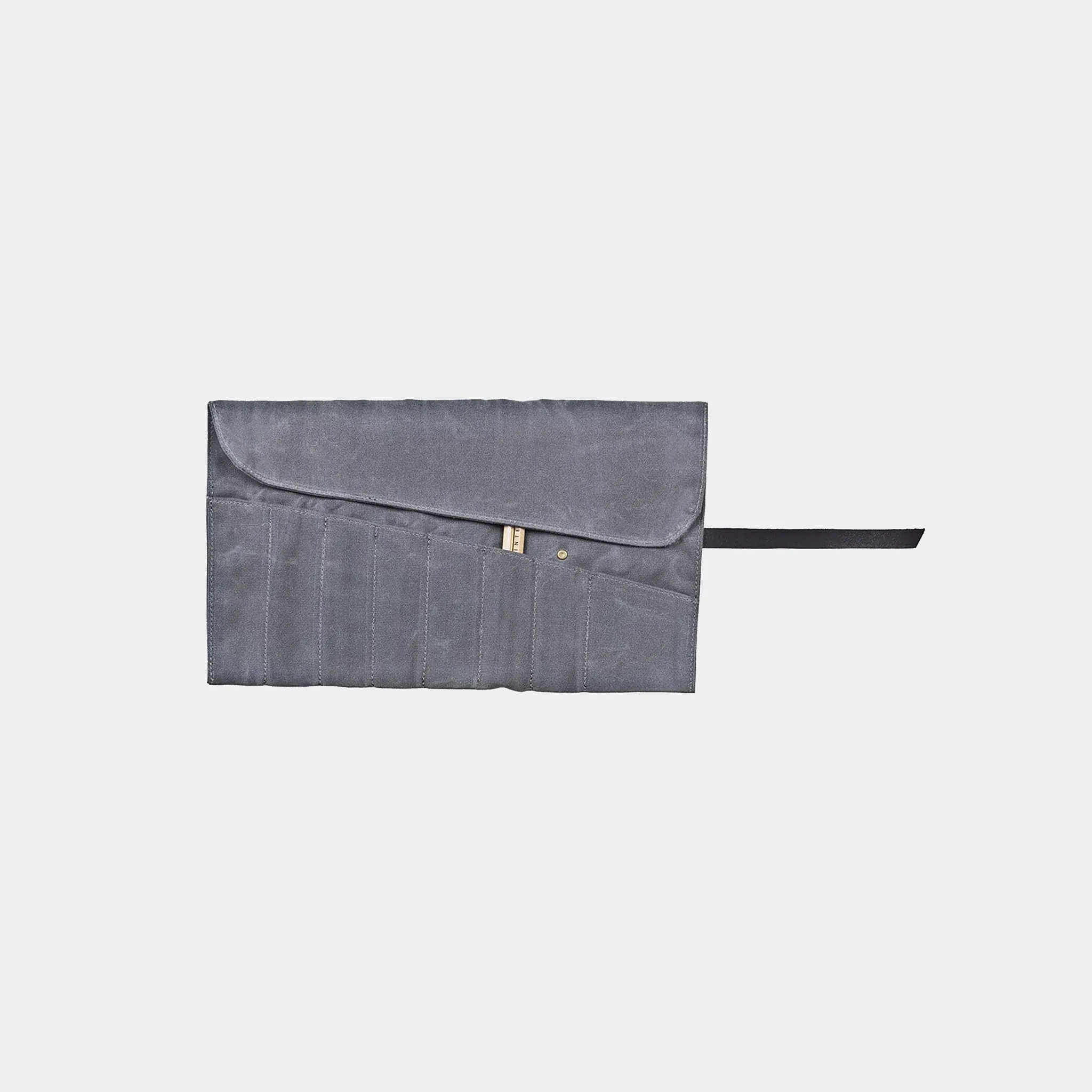 Waxed Canvas Pencil Roll Up