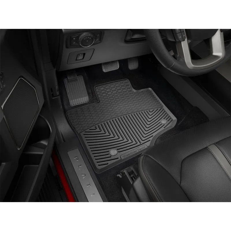 WeatherTech All-Weather Floor Mats - Front - Black - Super Cab - Ford Fullsize Truck 2015