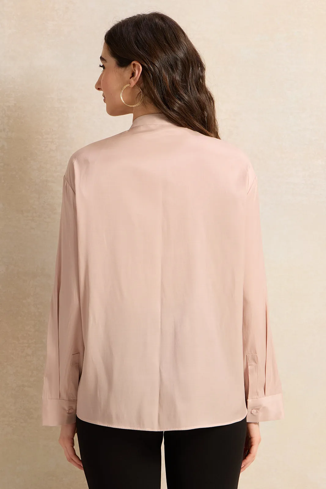 Women Pink Embellished Blouse