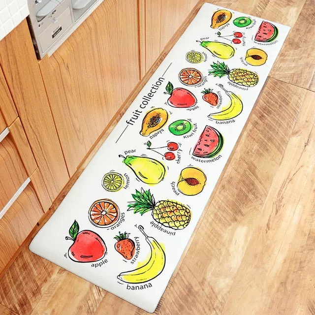 Zeegle Carpet Kitchen Rug Anti Slip Rectangle Floor Rug for Living Room Flannel Yoga Area Rug Soft Bedroom Bedside Carpet Mat